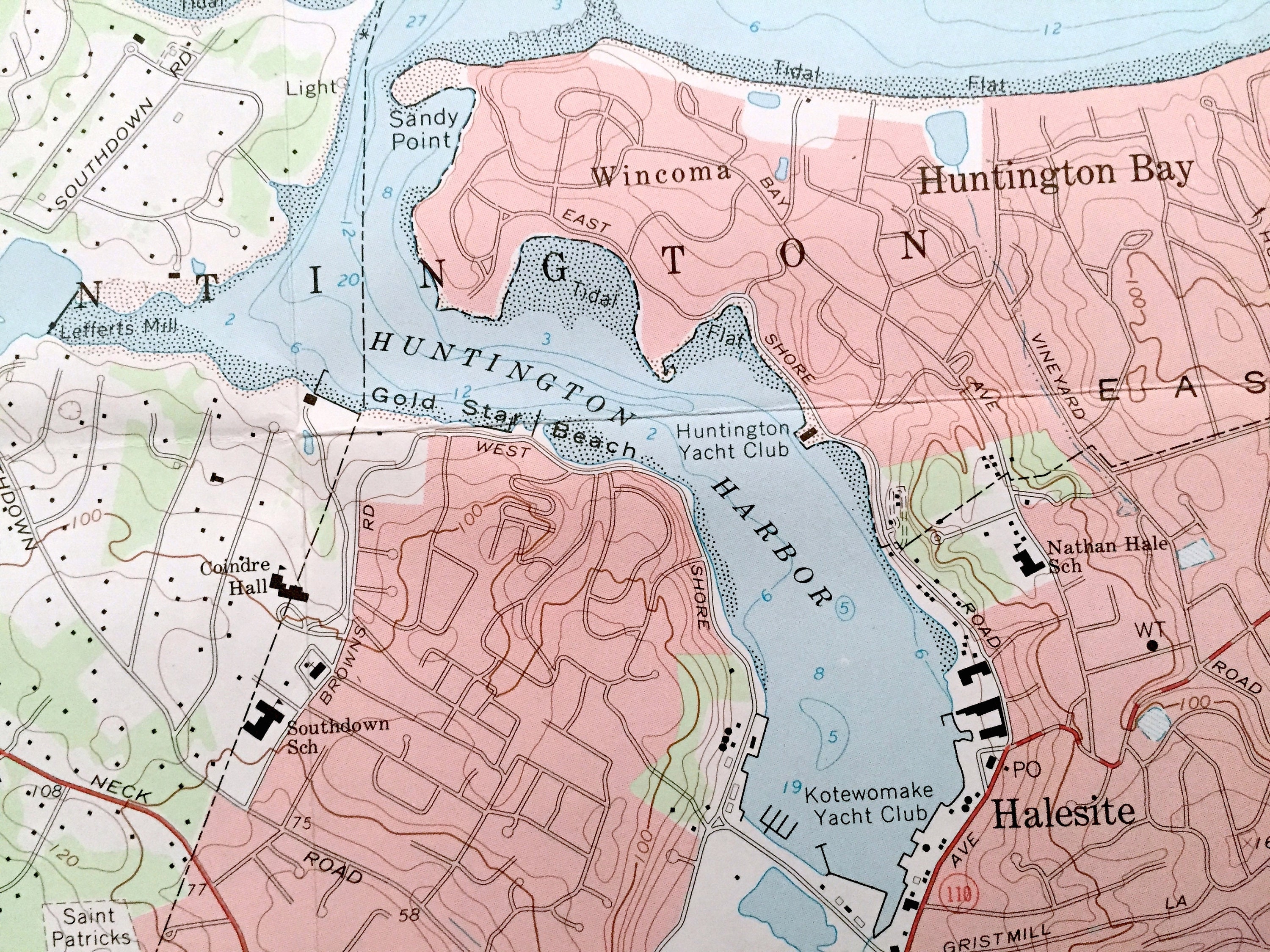 Antique Lloyd Harbor New York 1967 US Geological Survey Etsy