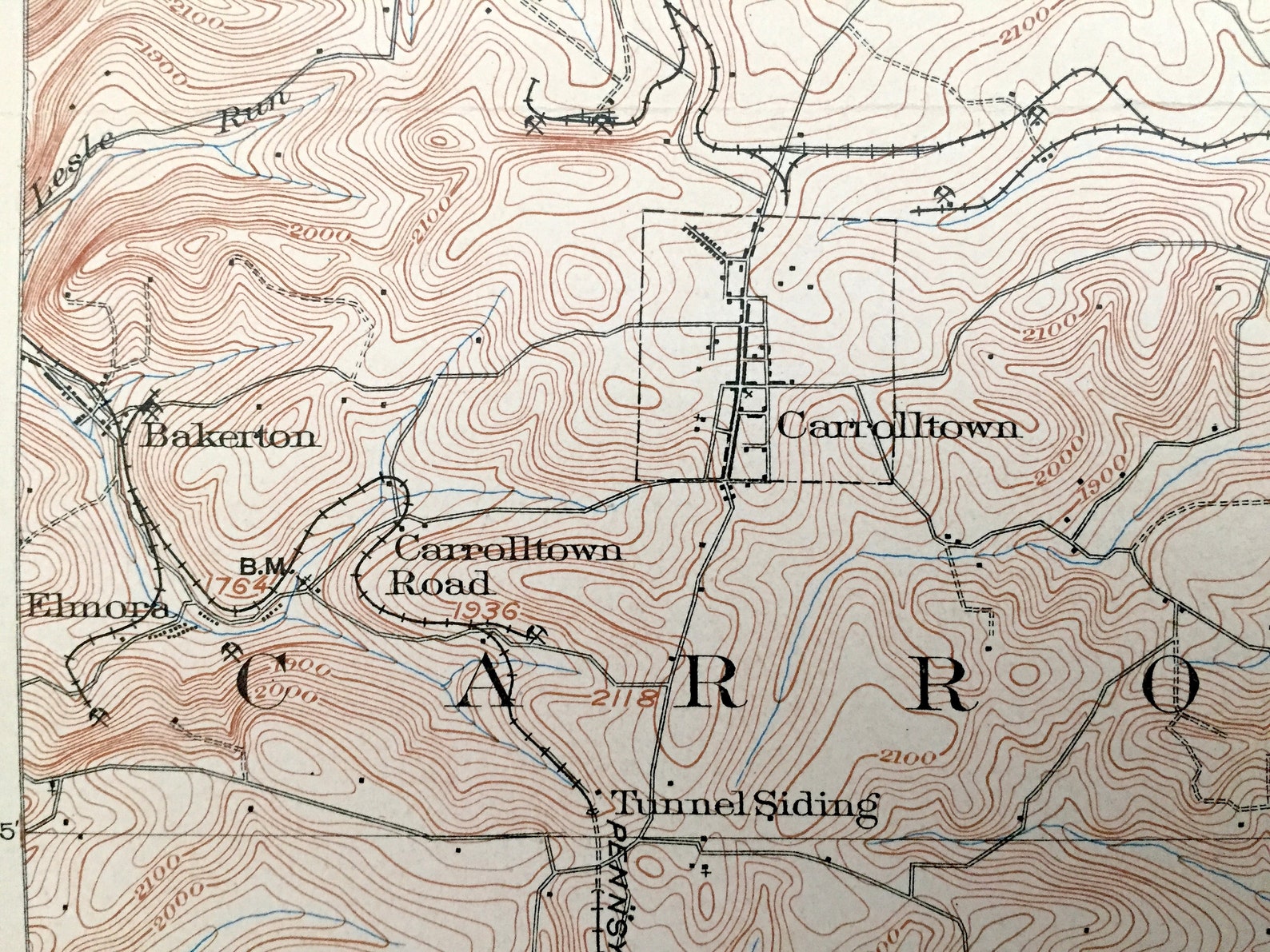 Antique Patton Pennsylvania 1904 US Geological Survey Etsy Italia