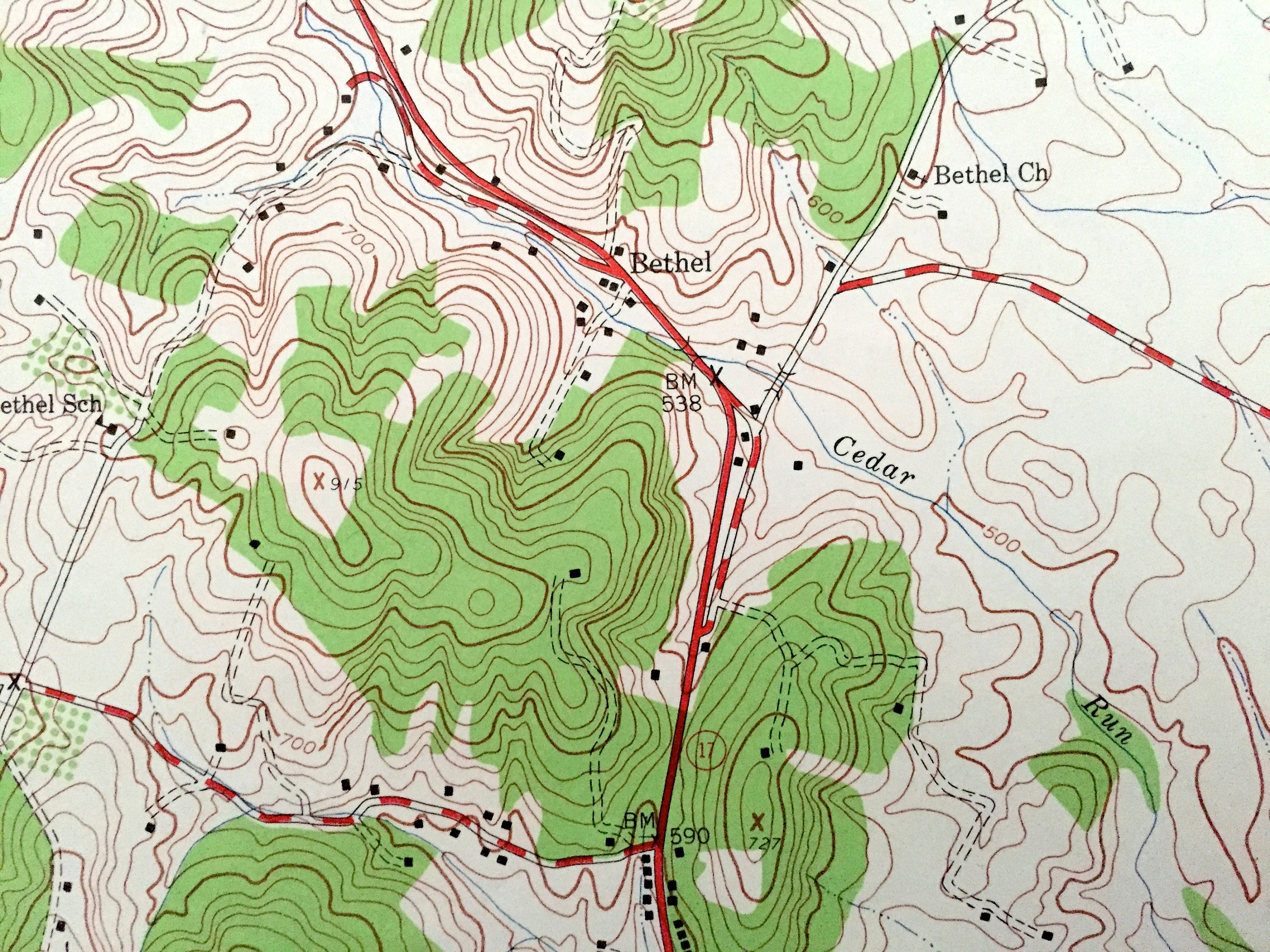 Antique Marshall Virginia 1943 US Geological Survey Etsy