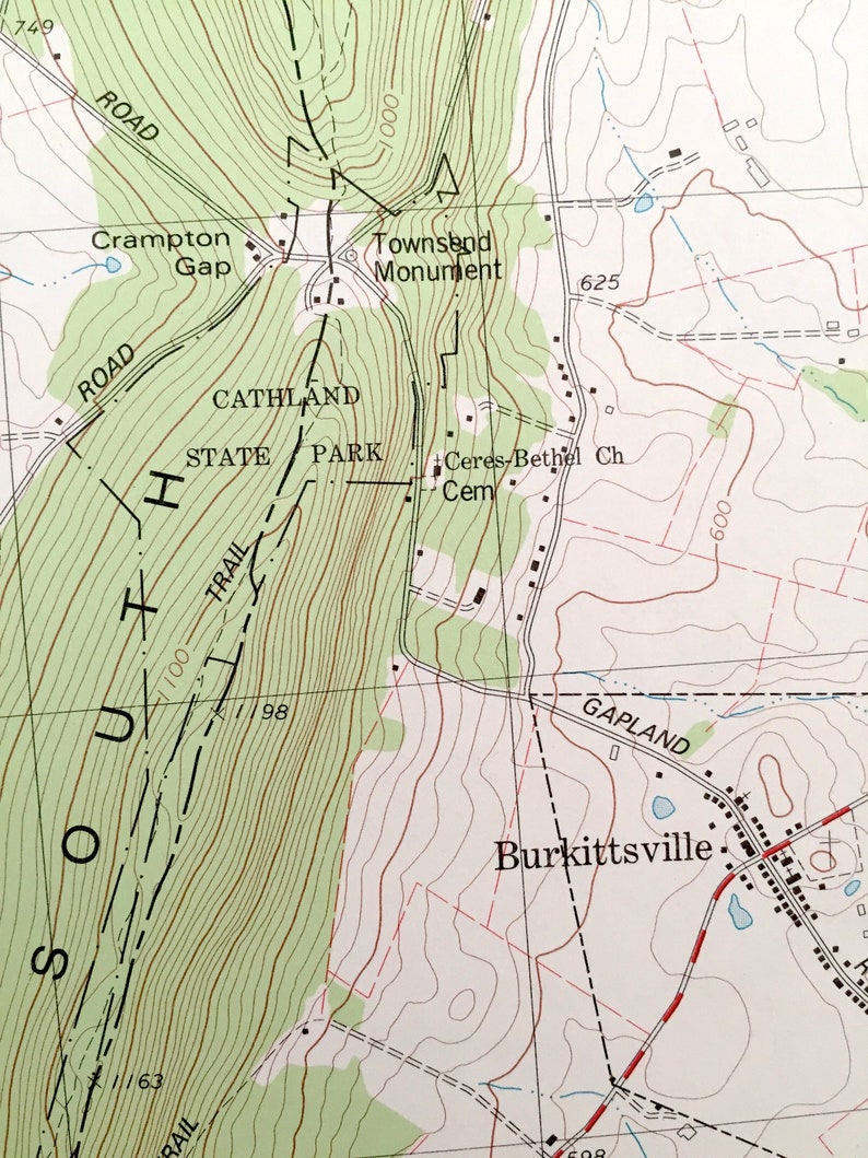 Antique Keedysville Maryland 1978 US Geological Survey Etsy
