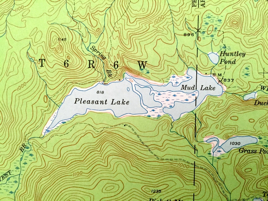Antique Island Falls Maine 1940 US Geological Survey Etsy