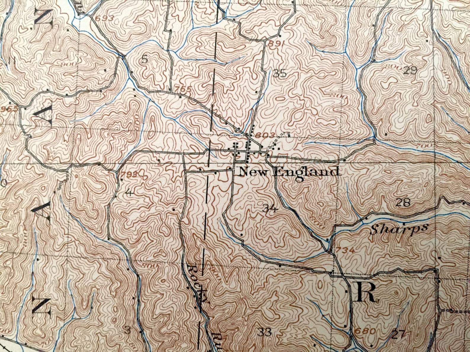 Antique Chesterhill Ohio 1906 US Geological Survey Etsy UK