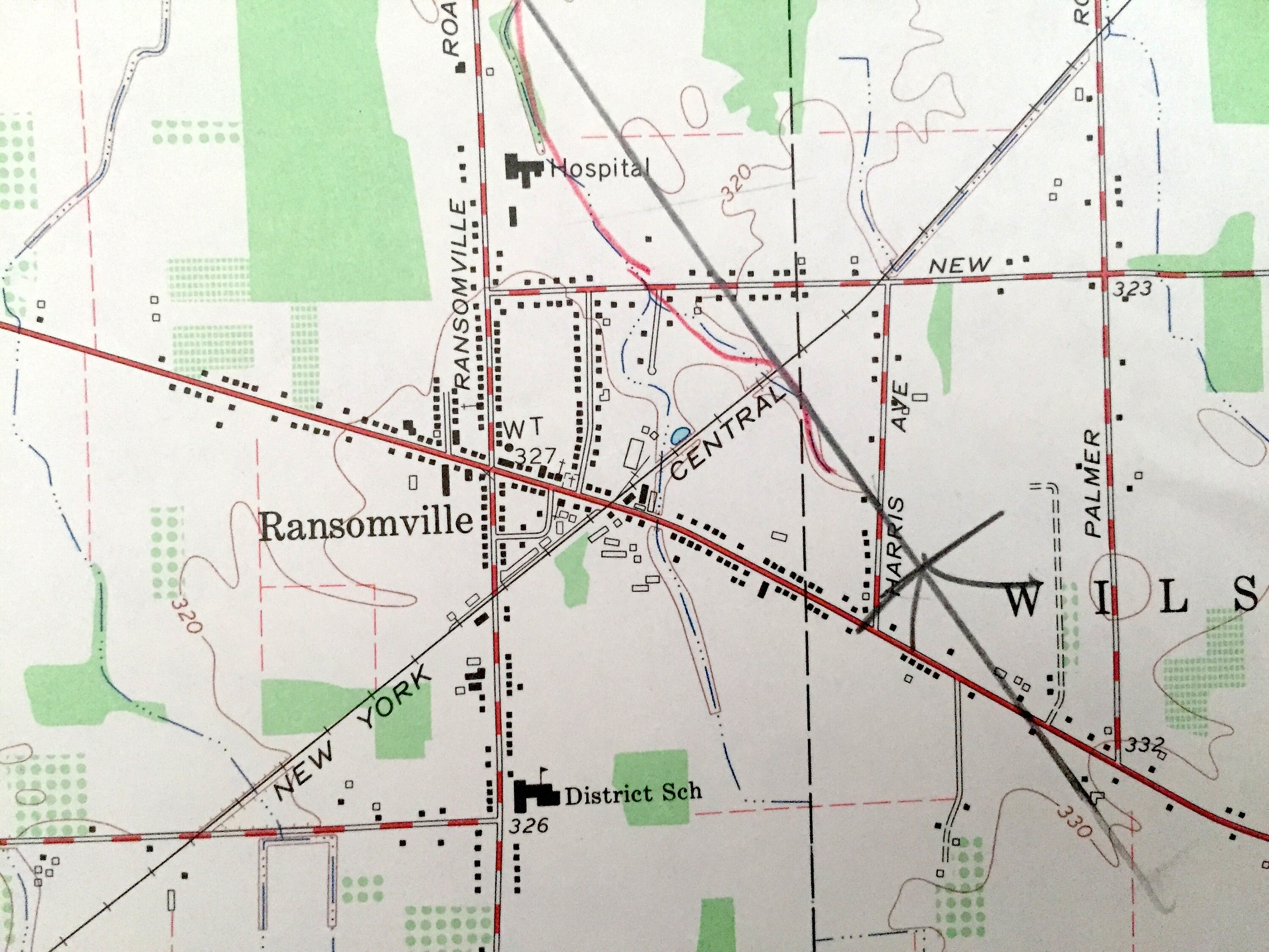 Antique Ransomville New York 1965 US Geological Survey Etsy