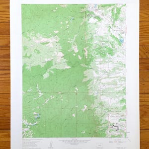 Antike Palmer Lake, Colorado 1961 US Geologische Dienst Topographische Karte - US Luftwaffenakademie, Pike National Forest, Carrol Lakes, CO