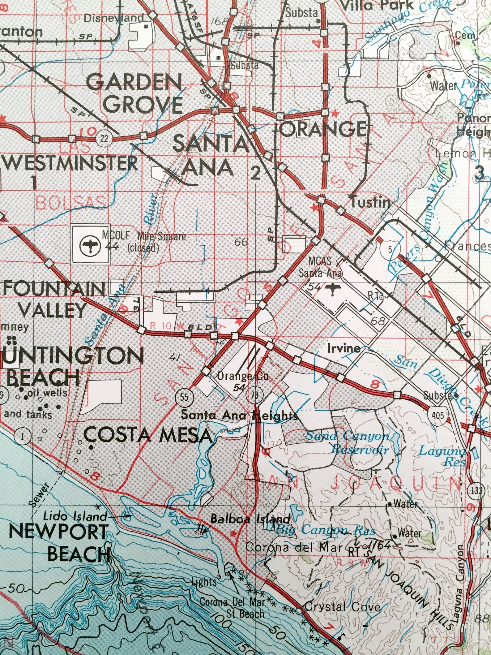 Antique Santa Ana California 1959 US Geological Survey Etsy