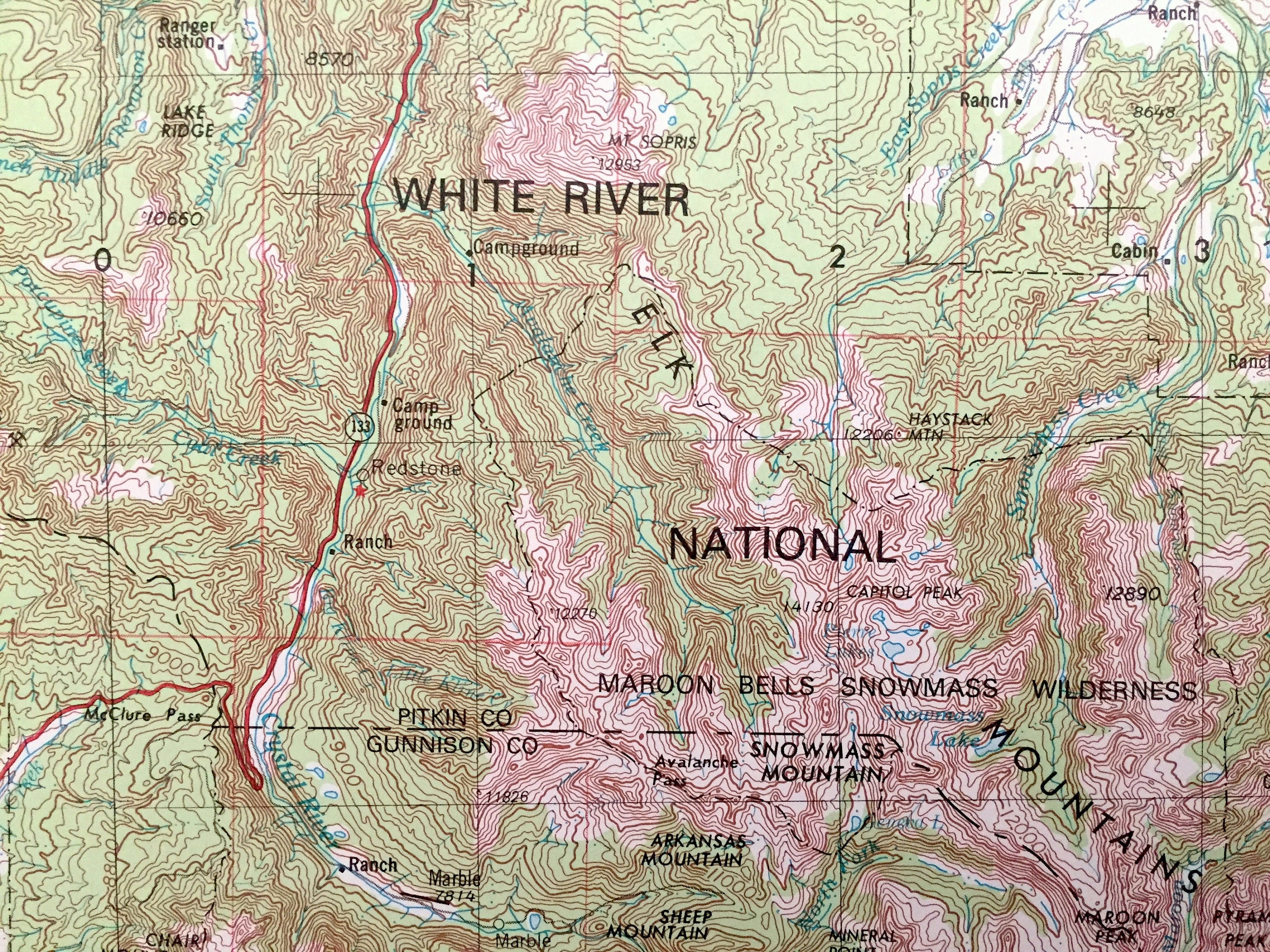 Antique Leadville, Colorado 1957 US Geological Survey Topographic  display picture 1