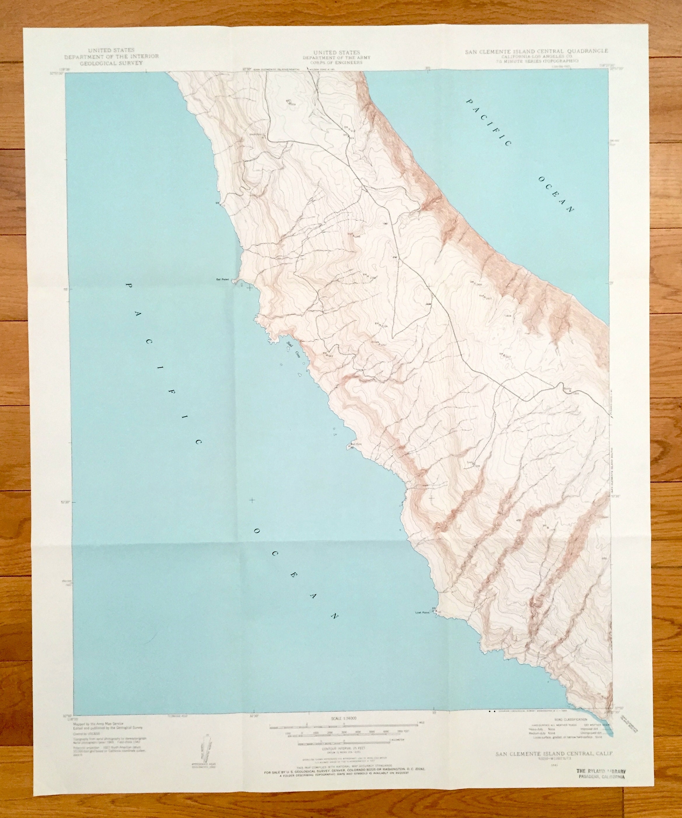 アンティーク サンクレメンテ島中央、カリフォルニア州 1943 年米国