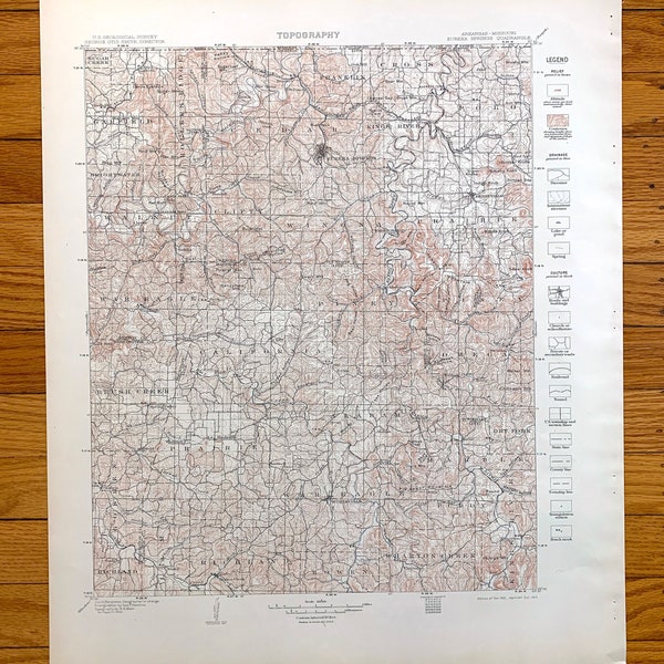Old Map of Berryville Etsy