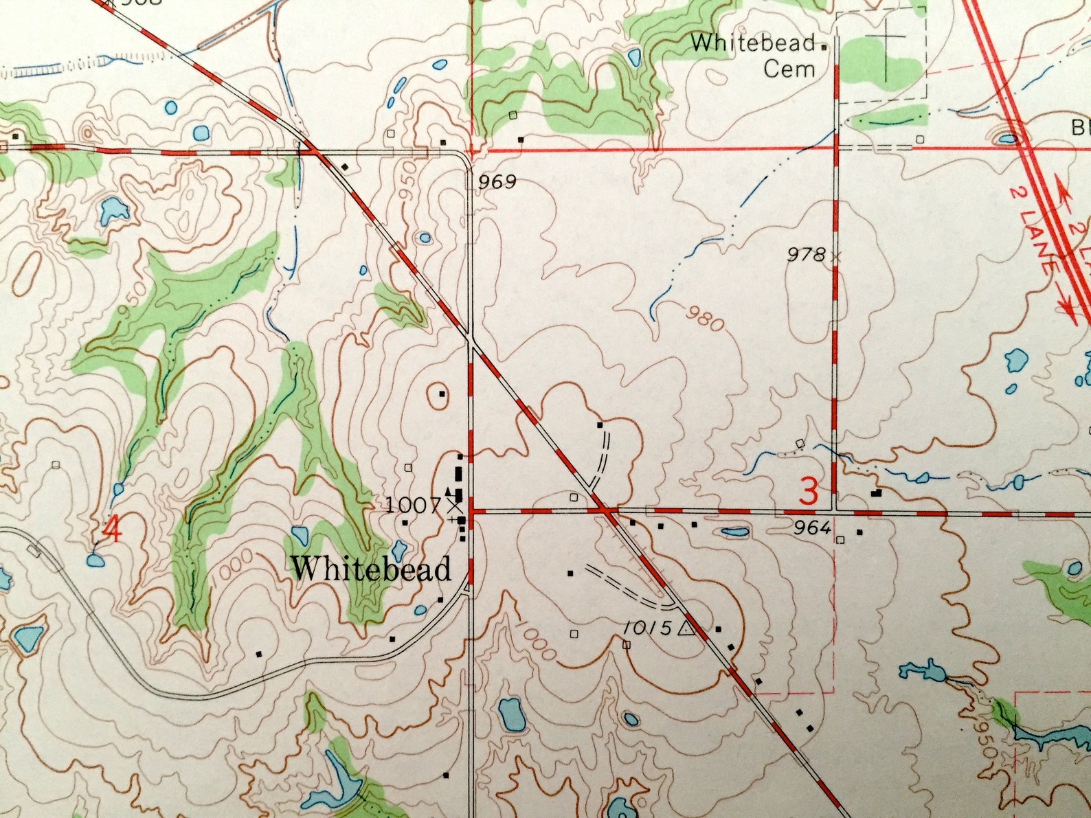 Antique Paoli Oklahoma 1965 US Geological Survey Topographic Etsy