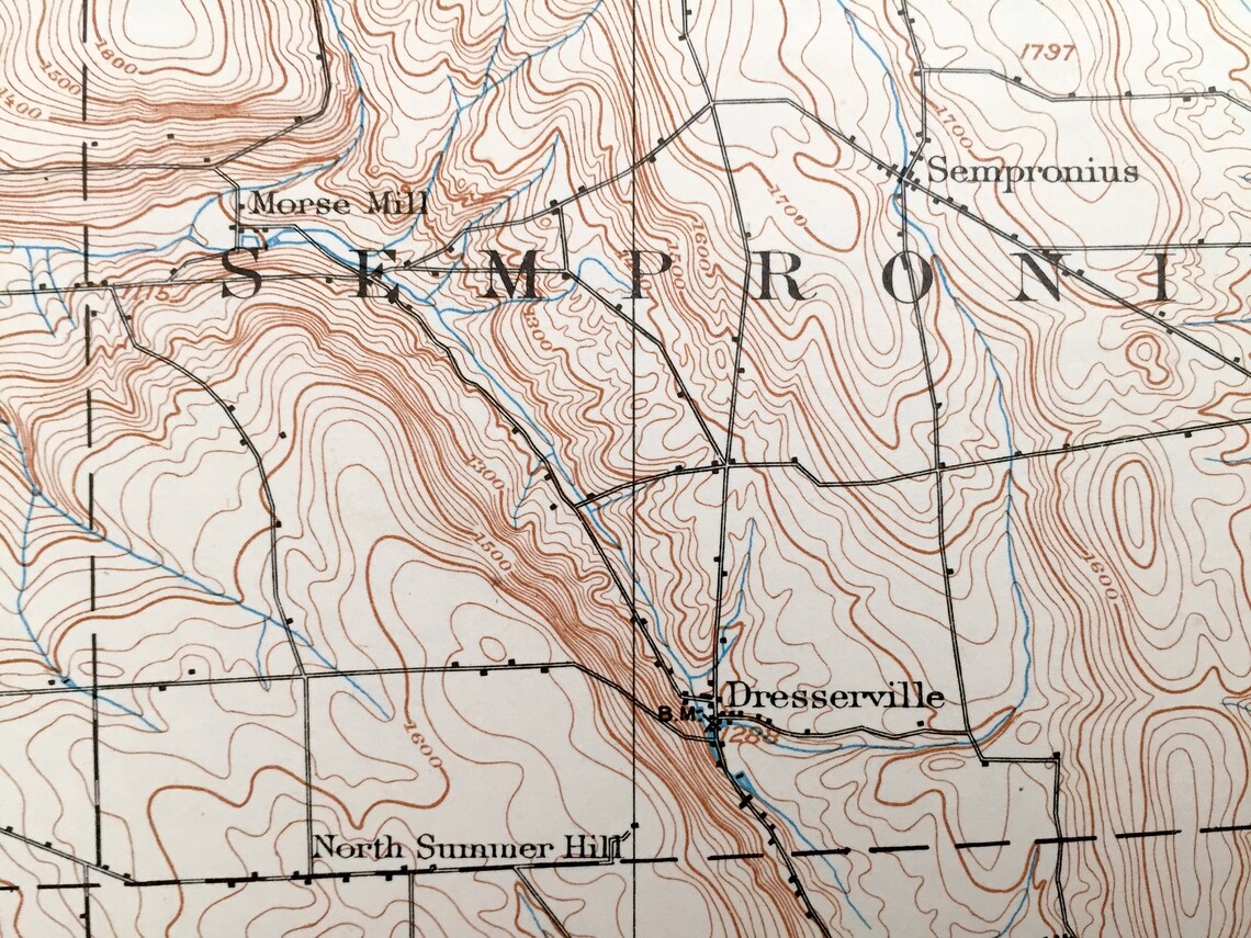 Antique Moravia New York 1902 US Geological Survey Etsy