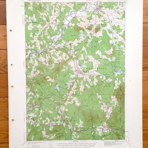 Antike Whitefield, New Hampshire & Lunenburg, Vermont 1935 US Geologische Dienst Topographische Karte - Lancaster Jefferson Bethlehem Carroll NH