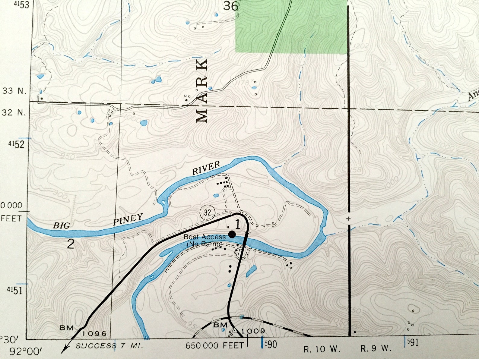 Antique Beulah Missouri 1954 US Geological Survey Topographic Etsy