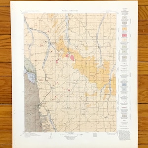 Ancienne carte topographique Castle Rock, Colorado 1914 US Geological Survey - Douglas, El Paso, comté d'Elbert, Air Force Academy, Monument, CO