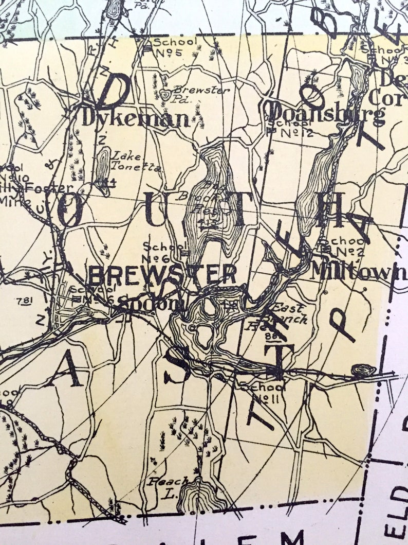 Antique Putnam & Schenectady County New York 1912 New Century Etsy