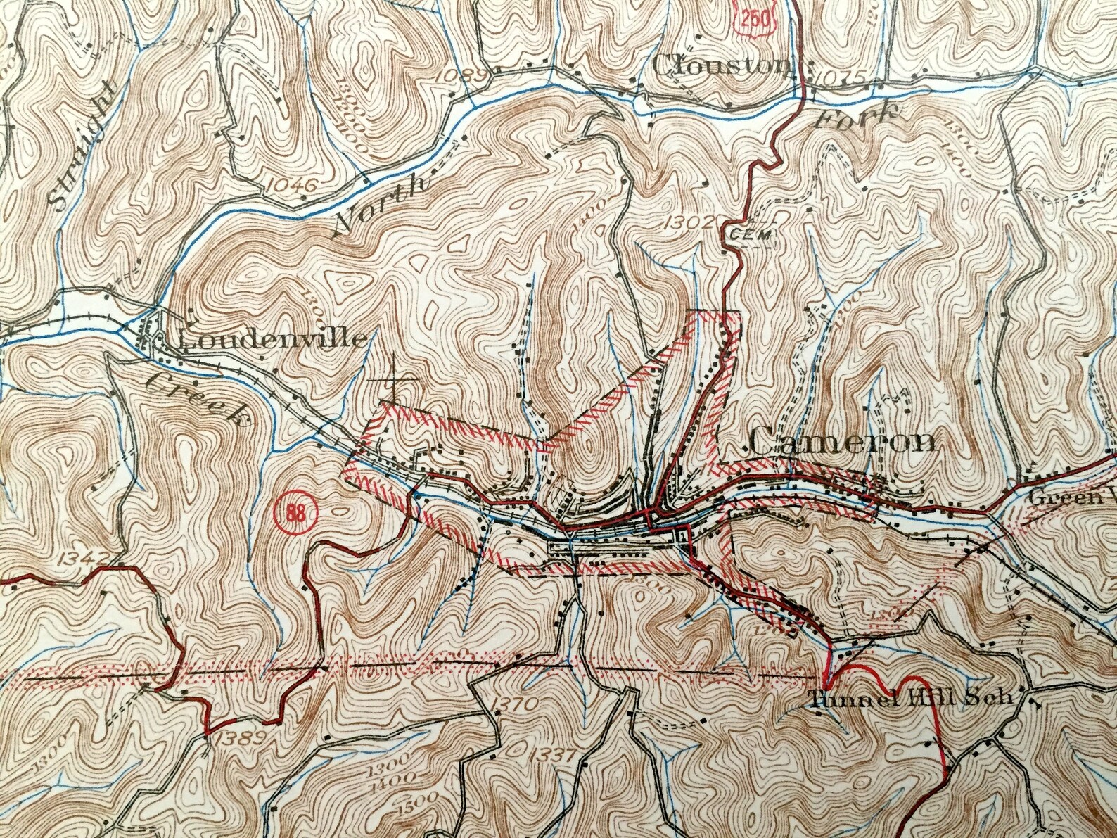 Antique Cameron West Virginia 1942 US Geological Survey Etsy