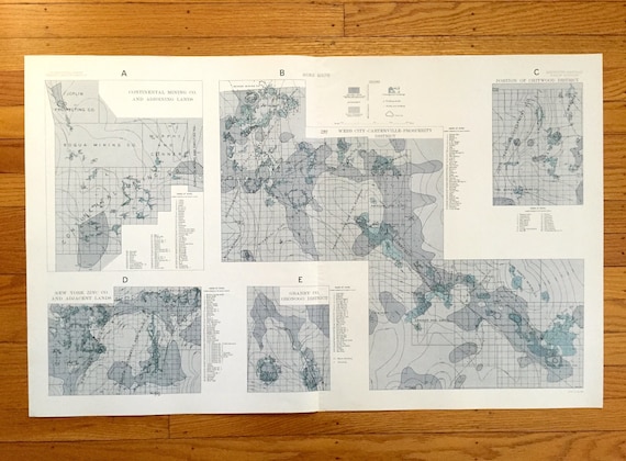 Antique Joplin, Missouri 1906 US Geological Survey