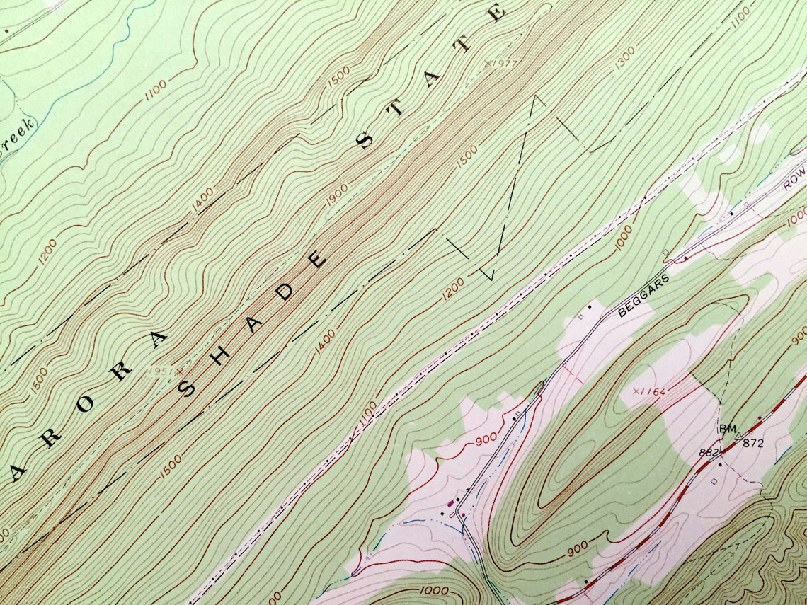 Antique Mcveytown Pennsylvania 1961 US Geological Survey Etsy