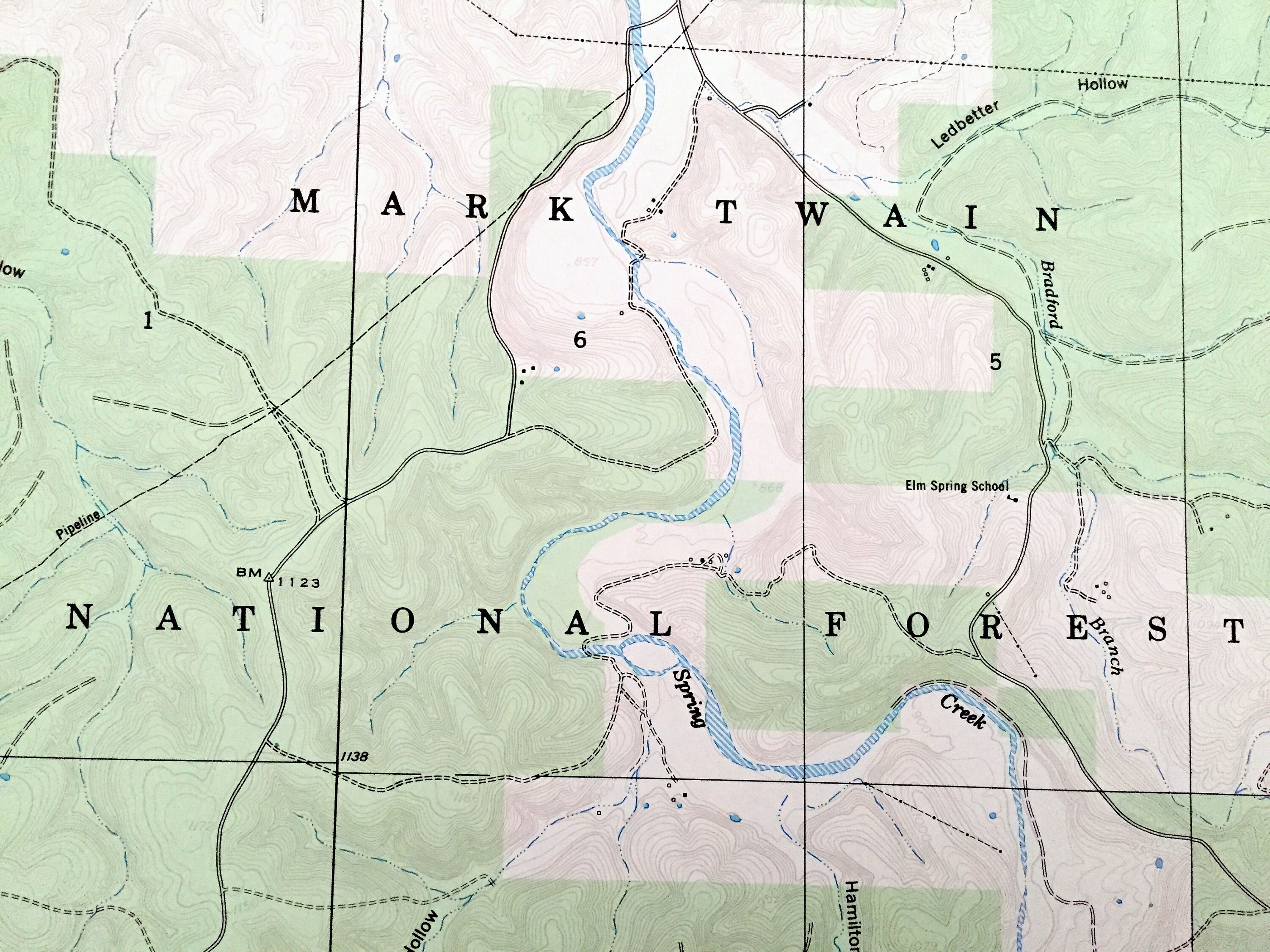 Antique Newburg, Missouri 1950 US Geological Survey Topographic Map