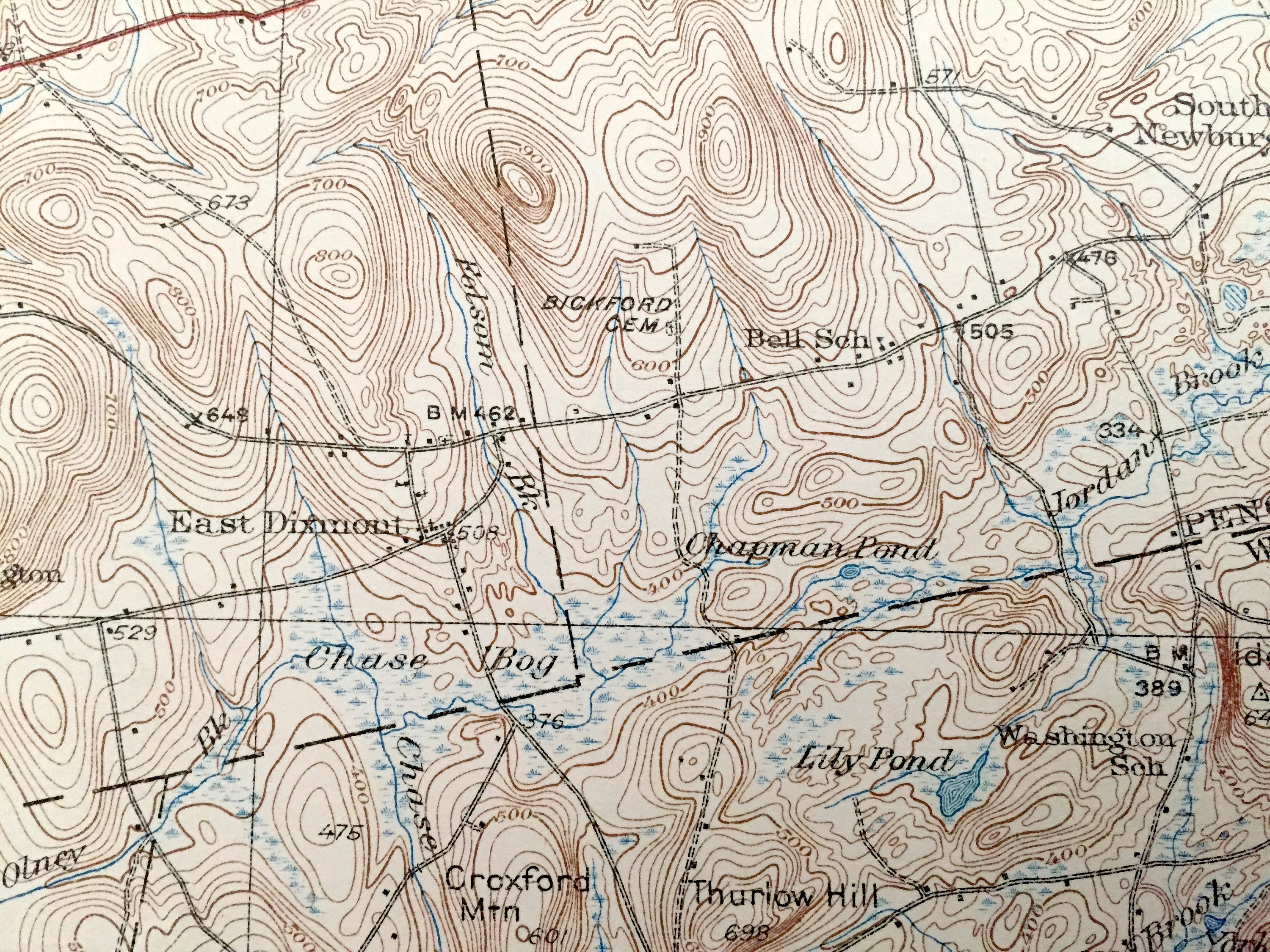Antique Brooks Maine 1932 US Geological Survey Topographic Etsy