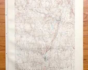 Antike Litchfield County, Conneticut US Geologische Dienstkarte von 1893 – Winsted, Norfolk, Winchester, Torrington, Hartford, CT