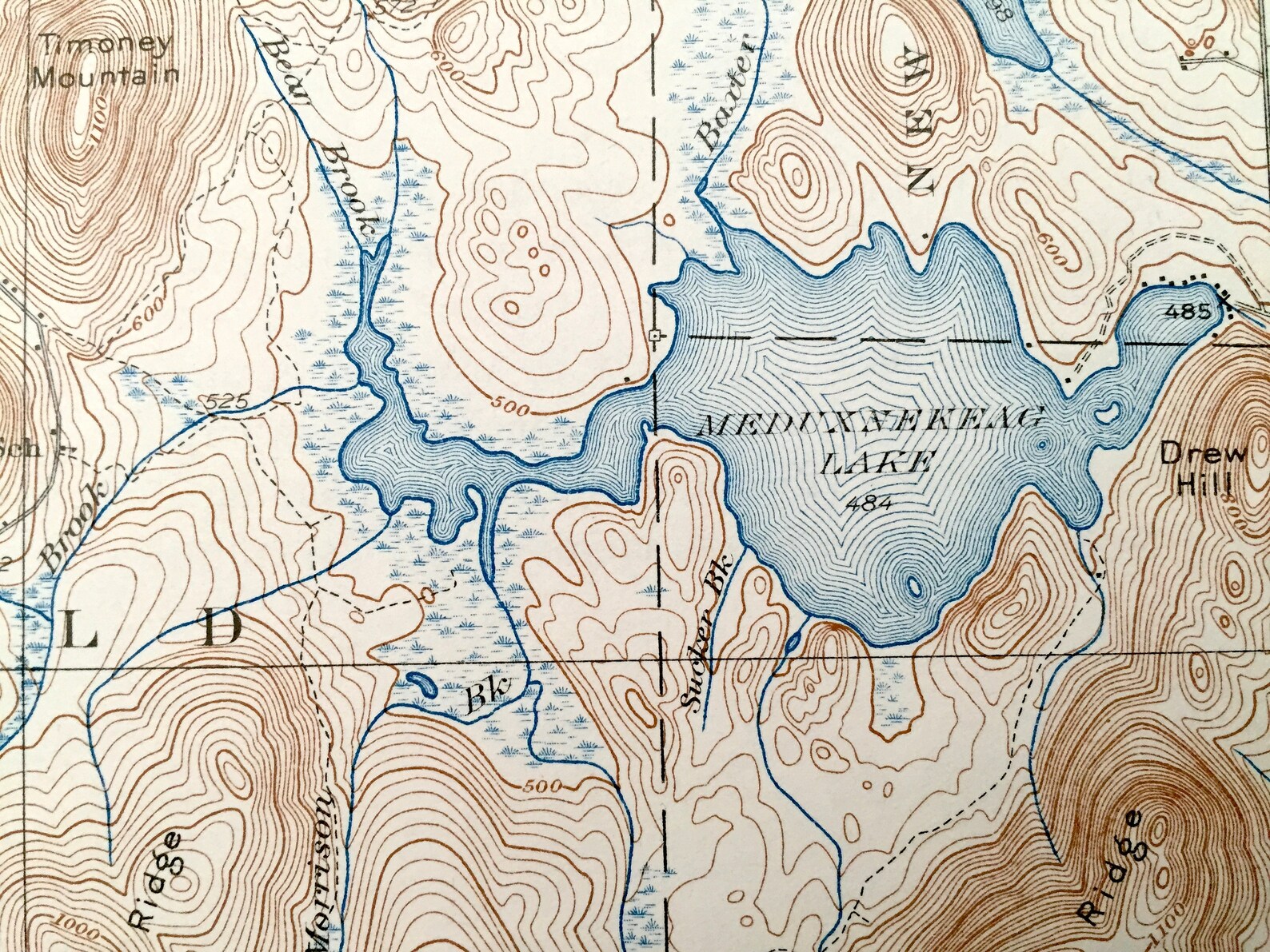 Antique Smyrna Mills Maine 1937 US Geological Survey Etsy