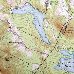 Antique Plainfield, Vermont 1953 US Geological Survey Topographic Map ...