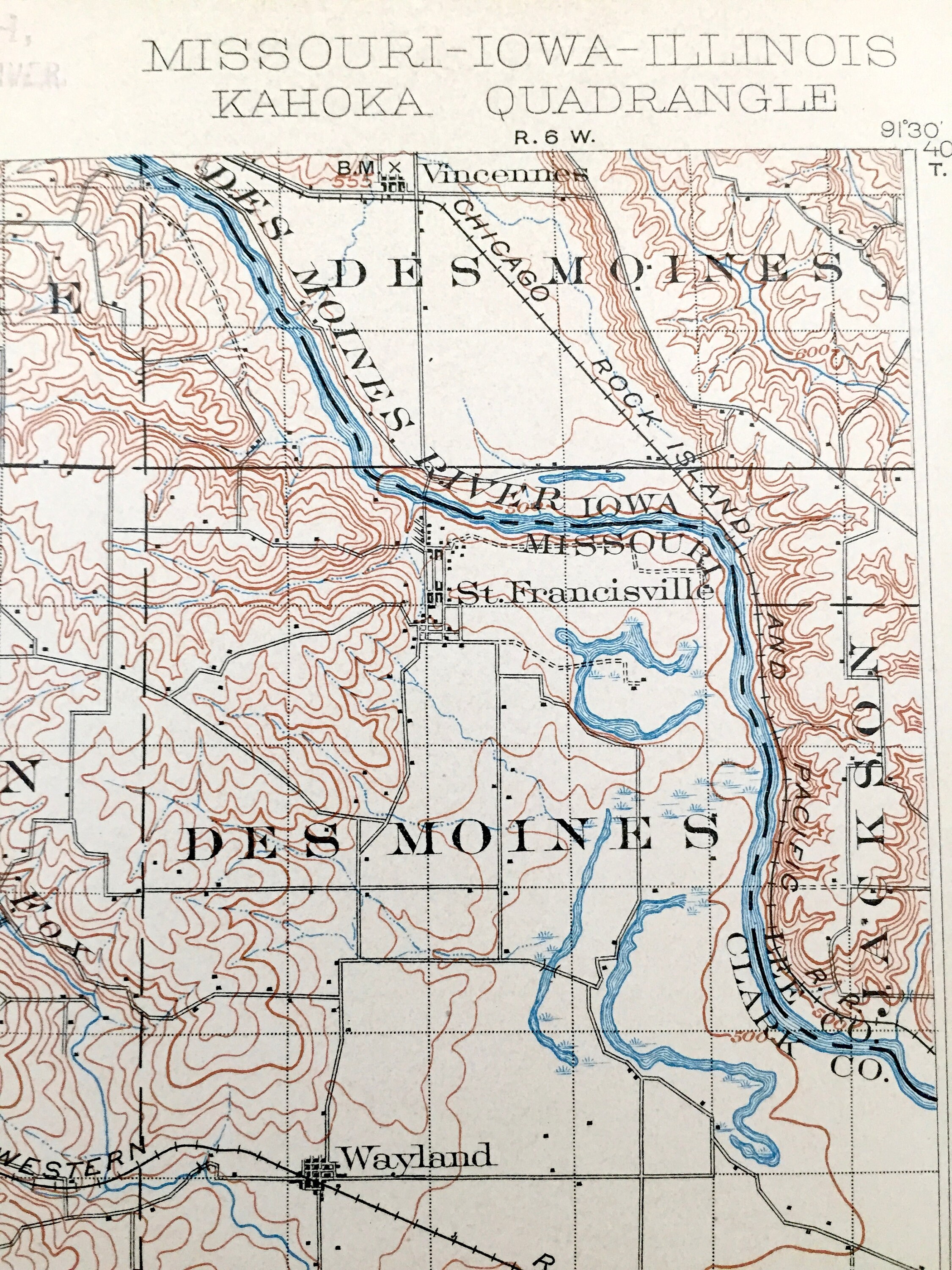 Antique Kahoka Missouri 1903 US Geological Survey Topographic Etsy