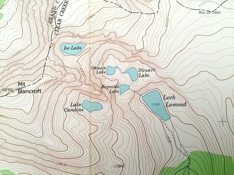 Antique Empire Colorado 1958 US Geological Survey Topographic Etsy