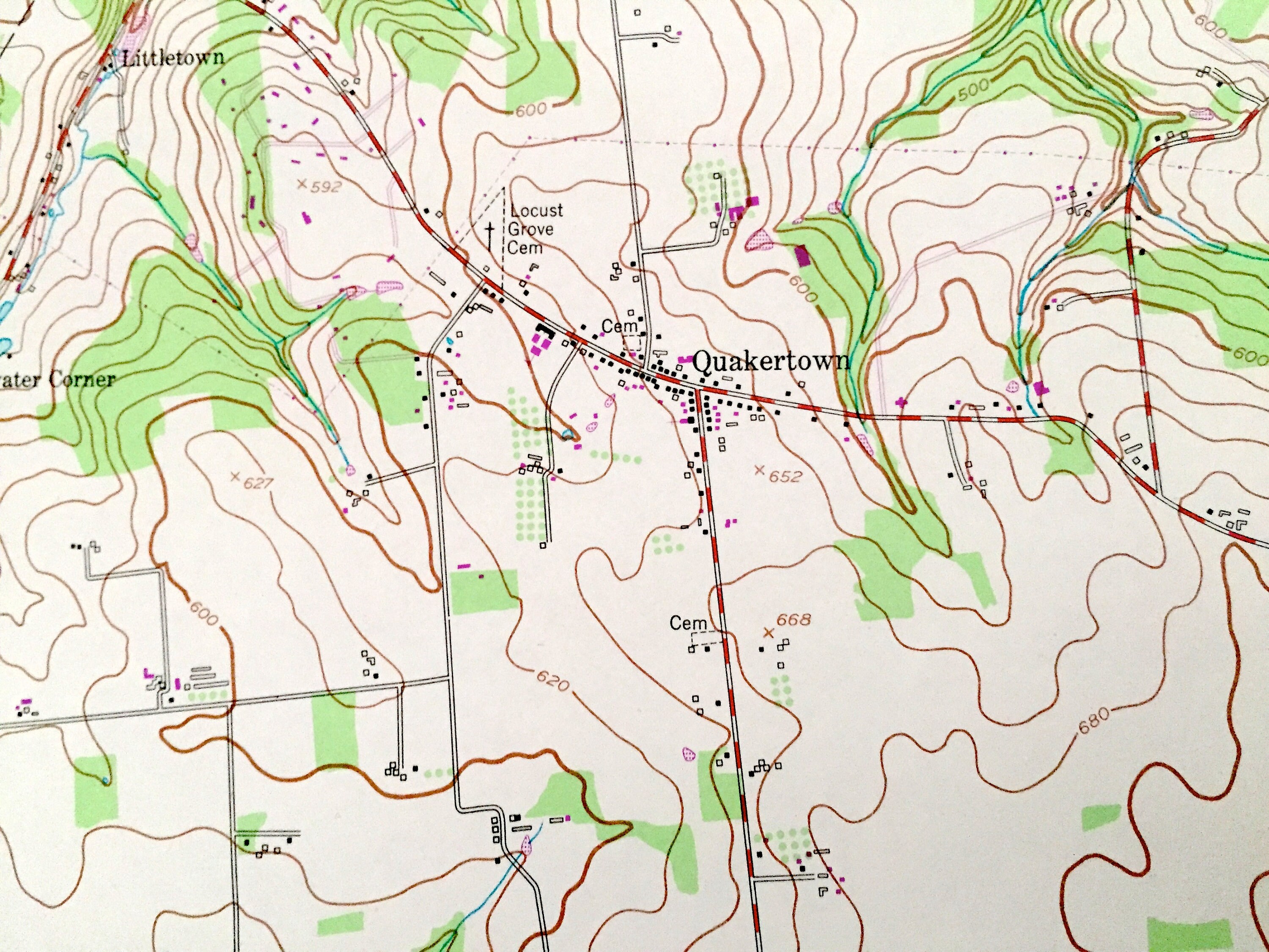 Antique Pittstown New Jersey 1955 US Geological Survey Etsy