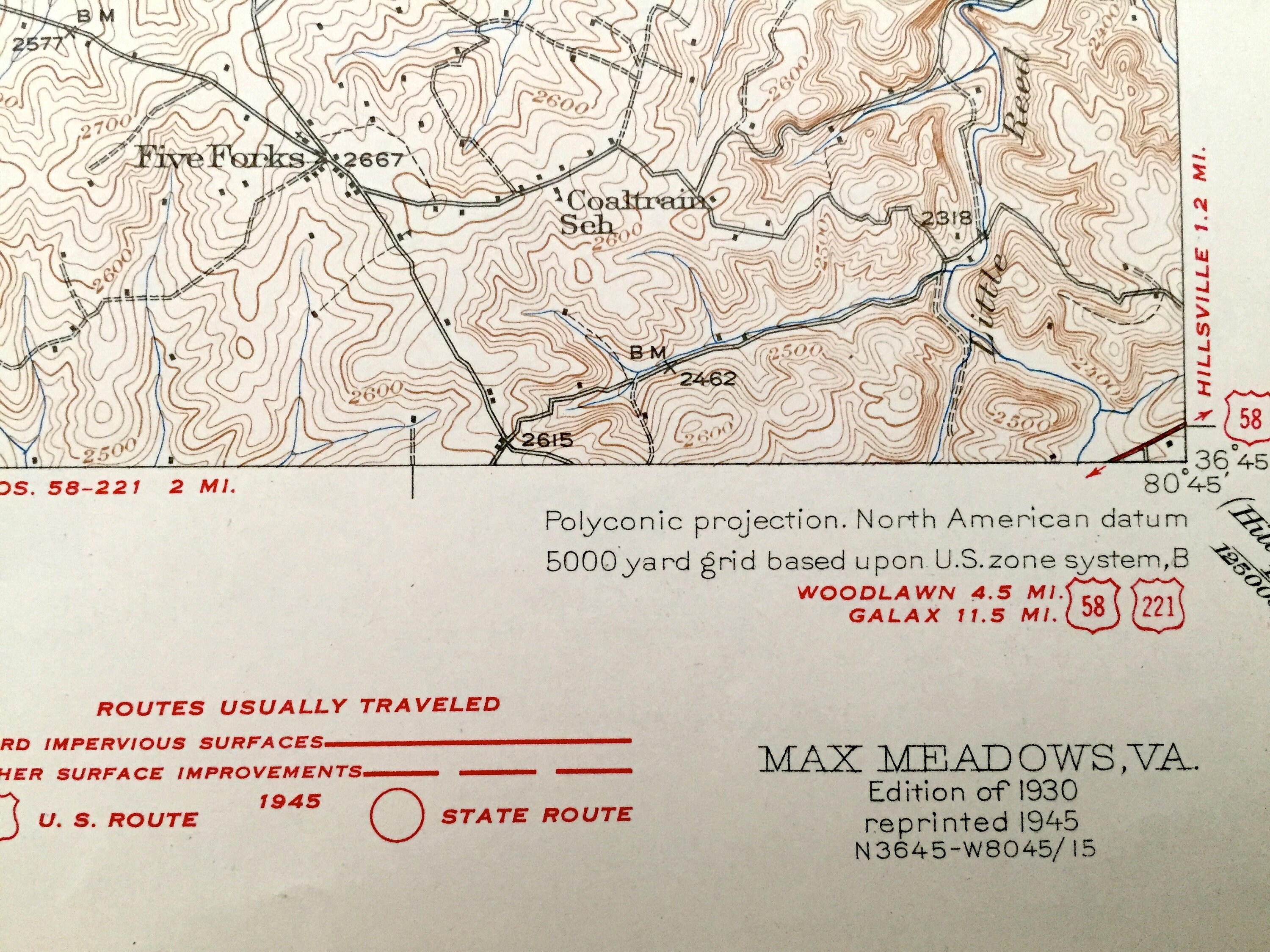 Antique Max Meadows Virginia 1930 US Geological Survey Etsy UK