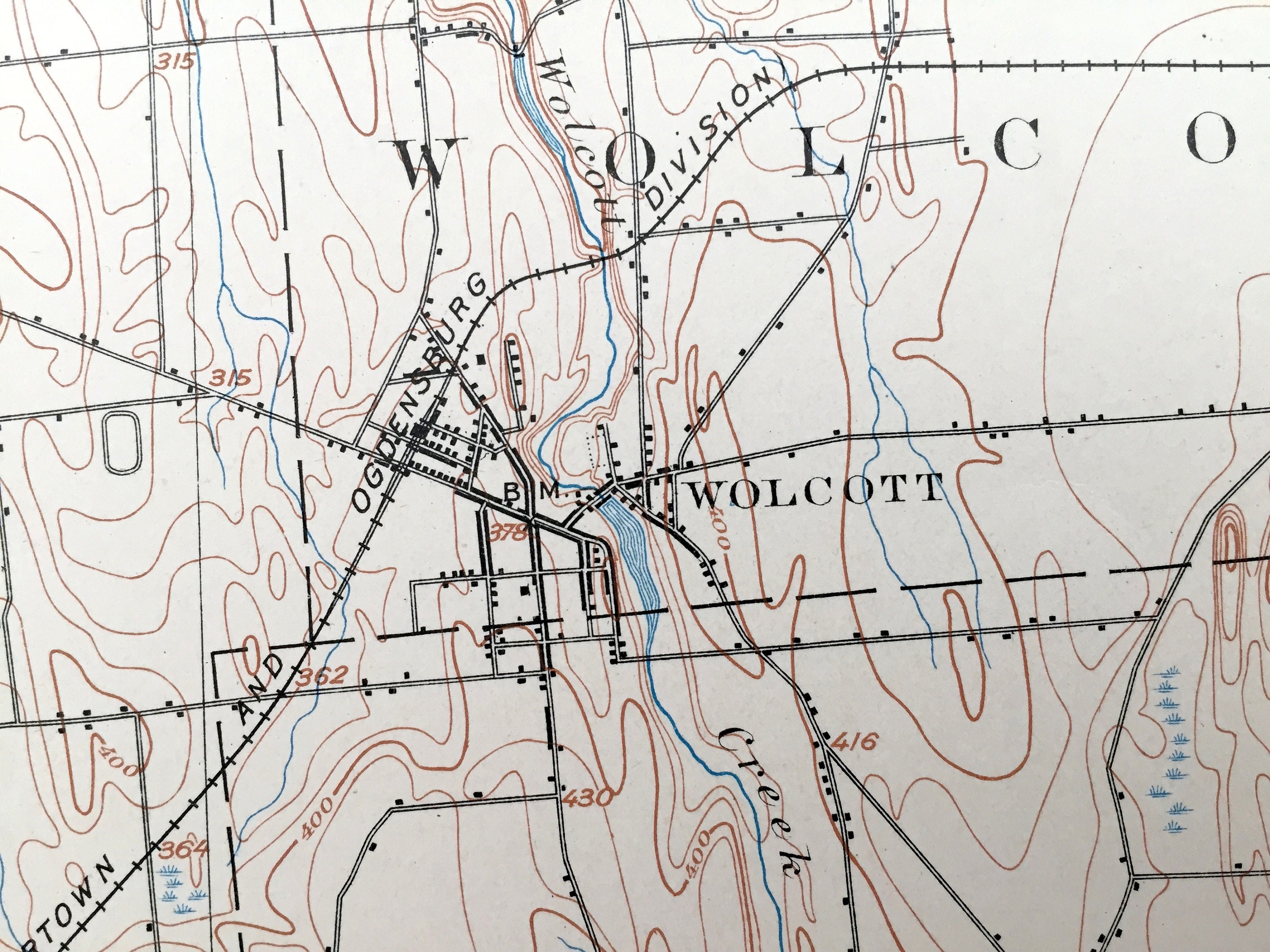 Antique Clyde Nueva York 1902 Us Geological Survey Etsy