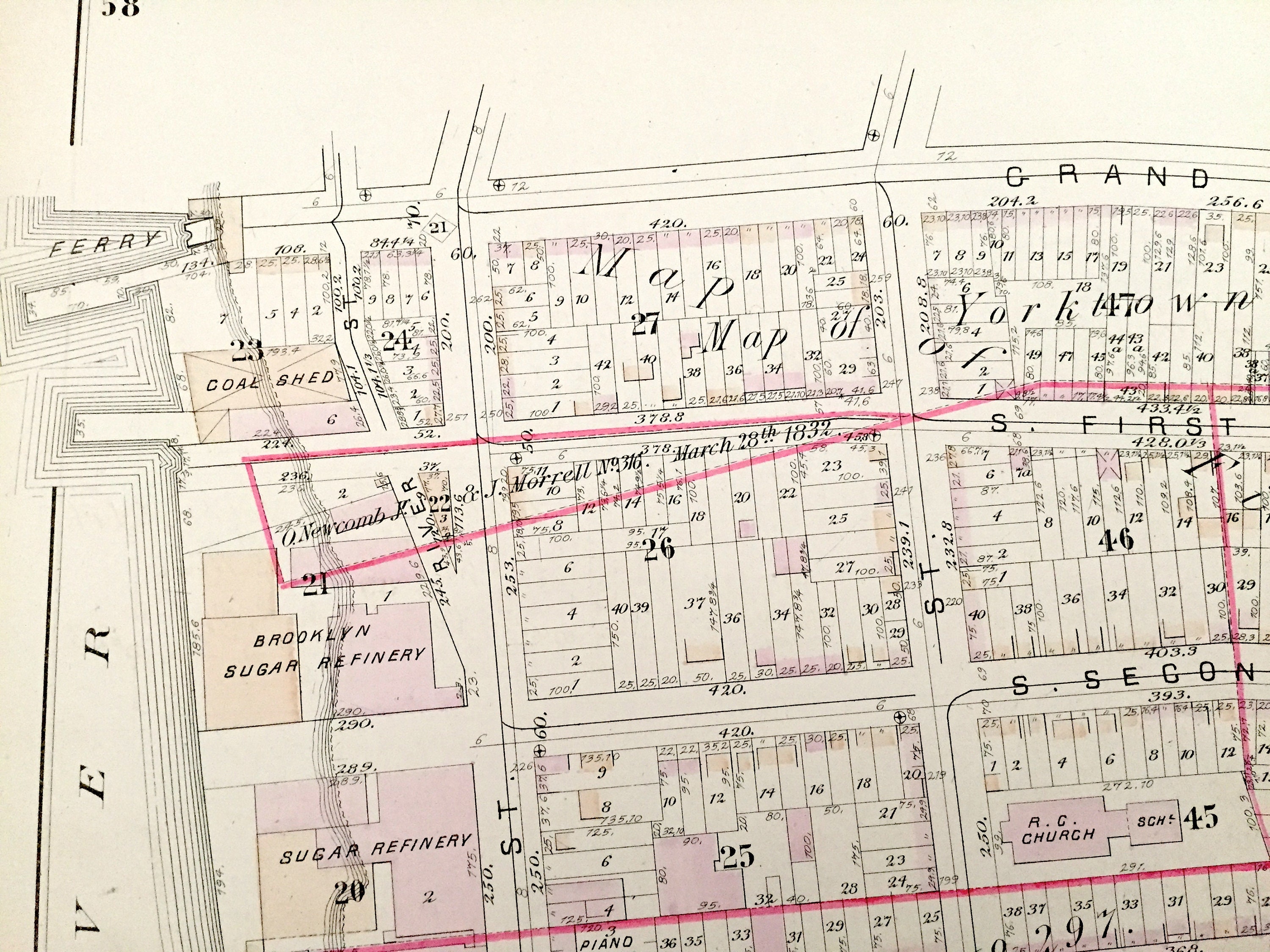Antique Williamsburg Brooklyn 1880 GM Hopkins Atlas Map New Etsy UK