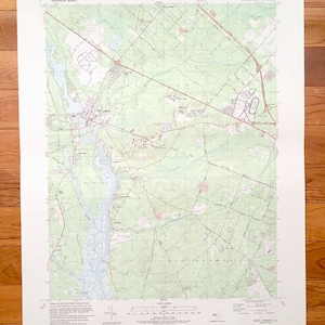 May include: A vintage topographic map of Mays Landing, New Jersey, showing the area around Hamilton Township. The map is printed on white paper with green and blue lines indicating roads, rivers, and other geographical features. The map is titled "Mays Landing Quadrangle" and includes a scale bar and a legend.