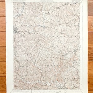 Antique Amity, Pennsylvania 1904 Us Geological Survey Topographische Karte – Washington County, Chartiers, Nottingham Fallowfield Peters Union PA