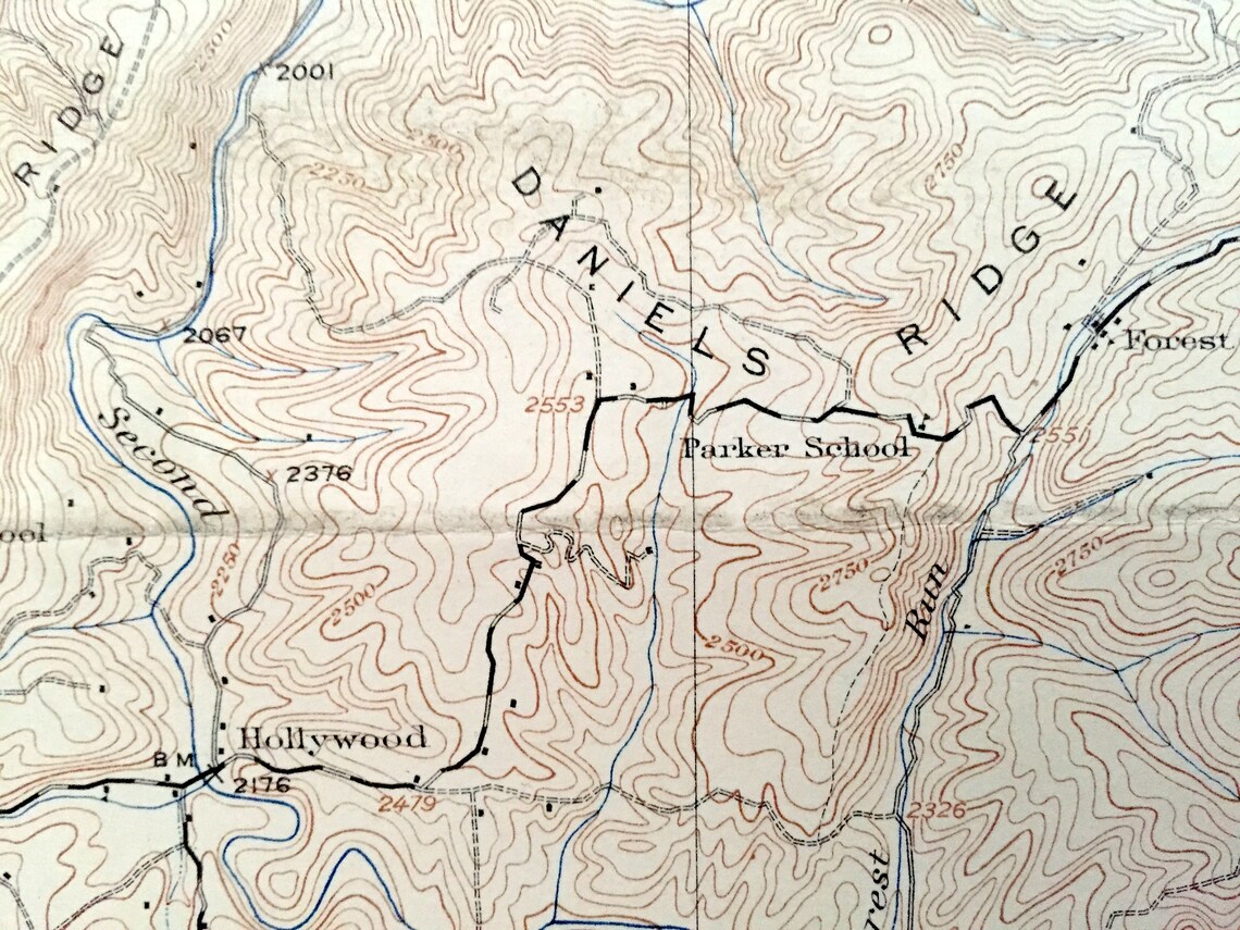 Antique Ronceverte West Virginia 1923 US Geological Survey Etsy