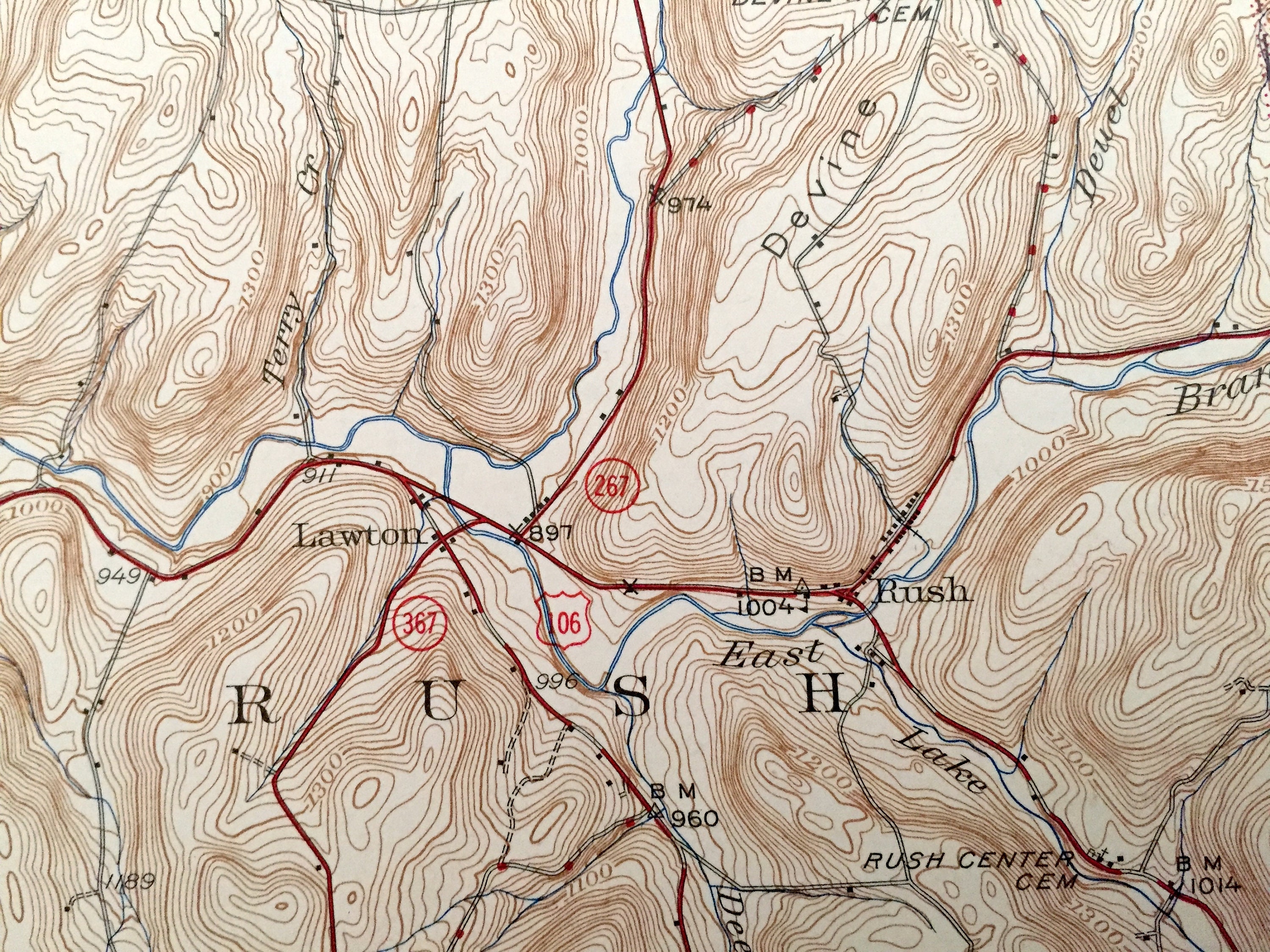 Antique Le Raysville Pennsylvania 1943 US Geological Survey Etsy