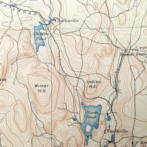 Antique Worcester, Massachusetts 1892 US Geological Survey Topographic Map – Leominster, shops Boylston, Paxton, Holden, Wachusett Mountain, MA