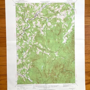 Antique Moosilauke, New Hampshire 1929 US Geological Survey Topografische kaart – White Mountains, Landaff, Easton, Lyman, Lissabon, Haverhill, NH
