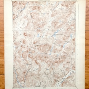 Antique Stony Creek, New York 1910 US Geological Survey Topographic Map – Hamilton, Warren, Saratoga County, Adirondacks, Sacandaga, Day, NY