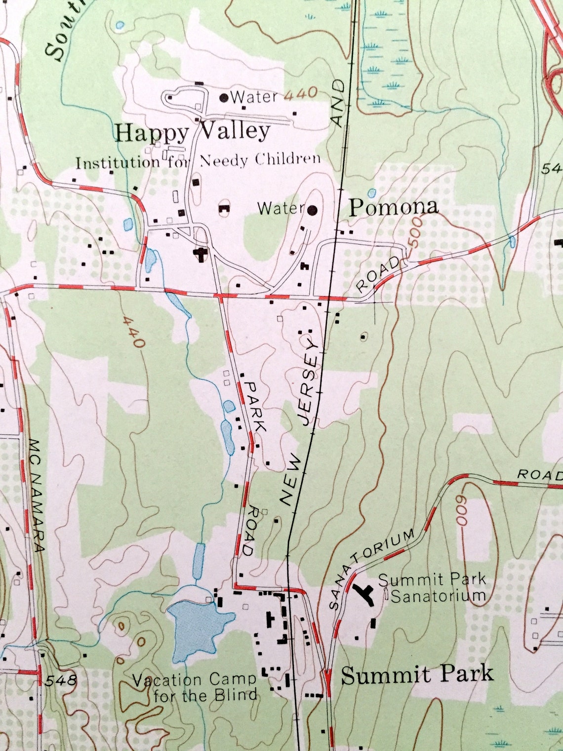 Antique Thiells New York 1955 US Geological Survey Etsy