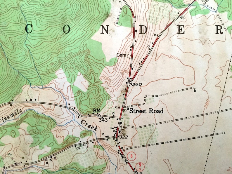 Antique Crown Point New York 1950 US Geological Survey Etsy