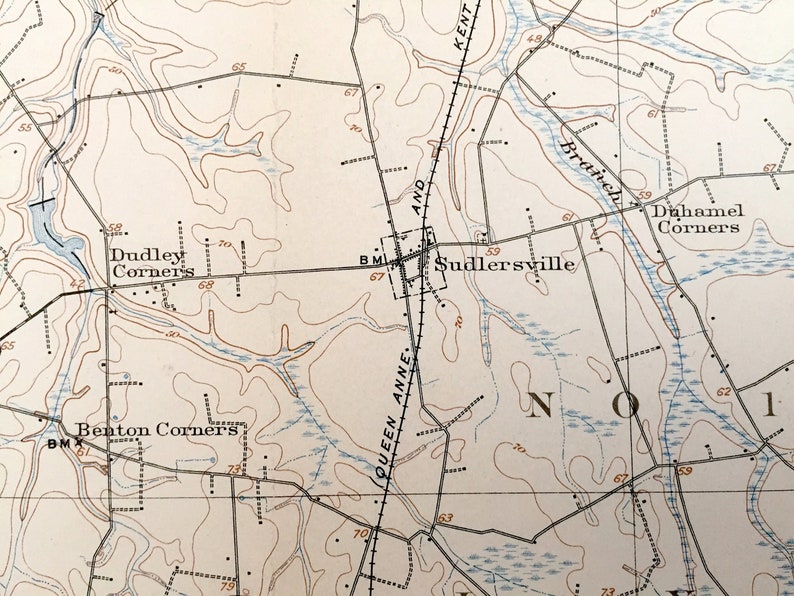 Antique Barclay Maryland 1905 US Geological Survey Etsy