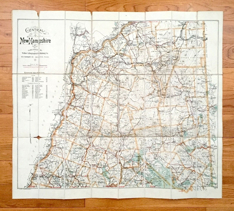 Antique Central New Hampshire 1916 George H Walker Co Automobi Antique Central New Hampshire 1916 George H Walker Co Automobi