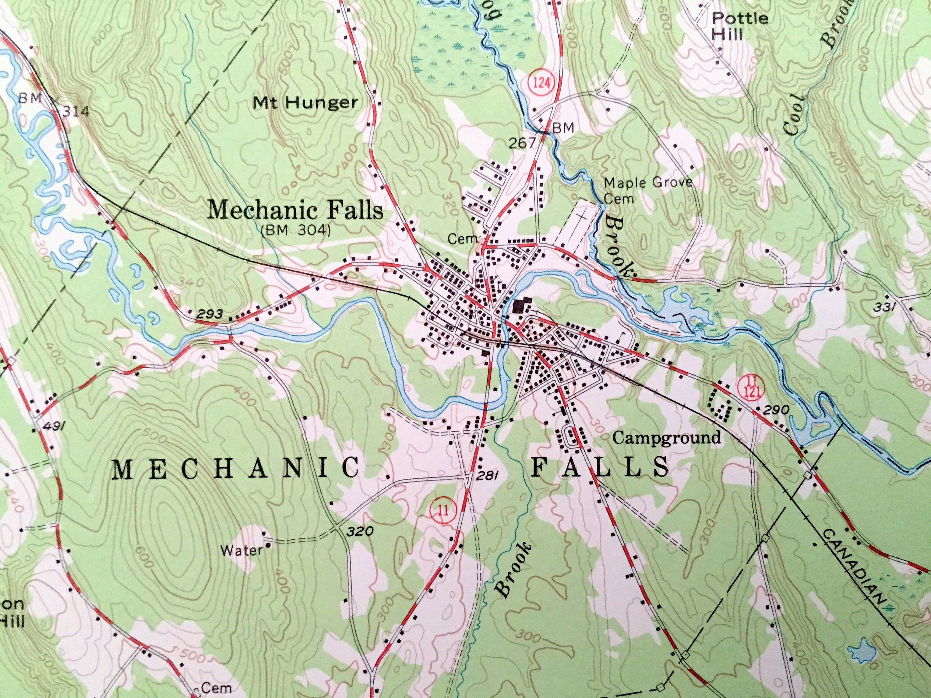 Antique Poland Maine 1956 US Geological Survey Topographic Etsy