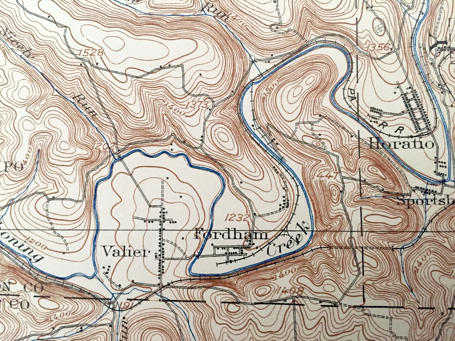 Antique Smicksburg Pennsylvania 1909 US Geological Survey Etsy
