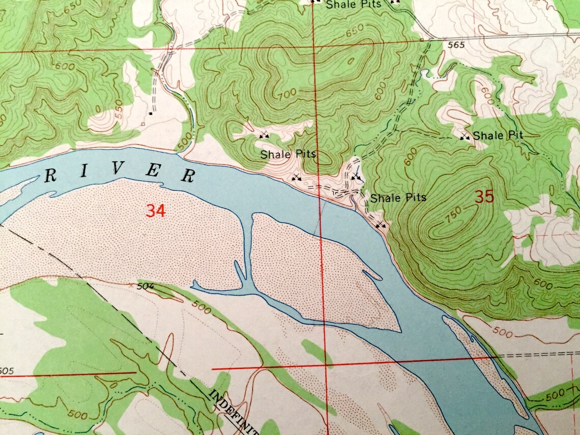 Antique Porum Oklahoma 1963 US Geological Survey Topographic Etsy