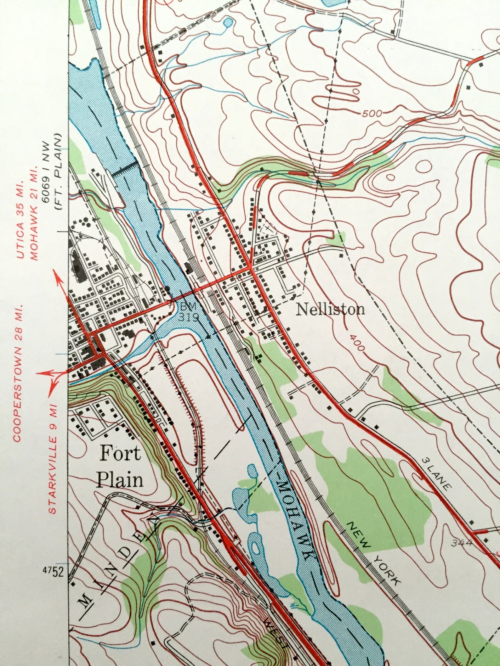 Antique Canajoharie New York 1944 US Geological Survey Etsy
