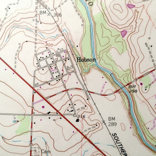 Antique Karnes City, Texas 1960 US Geological Survey Topographic Map