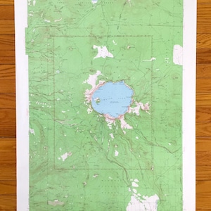 Parque Nacional del Lago del Cráter Antiguo, Oregón, Mapa Topográfico del Servicio Geológico de los Estados Unidos de 1956: Condado de Klamath, Umpqua, Bosque Nacional del Río Rogue, Oregón
