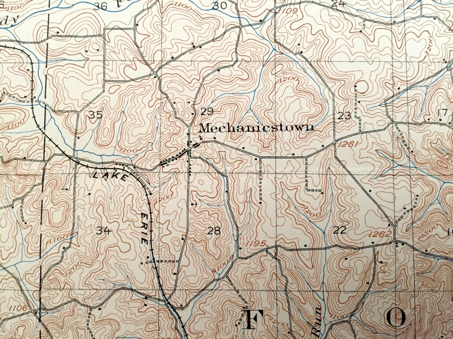 Antique Salineville Ohio 1905 US Geological Survey Etsy